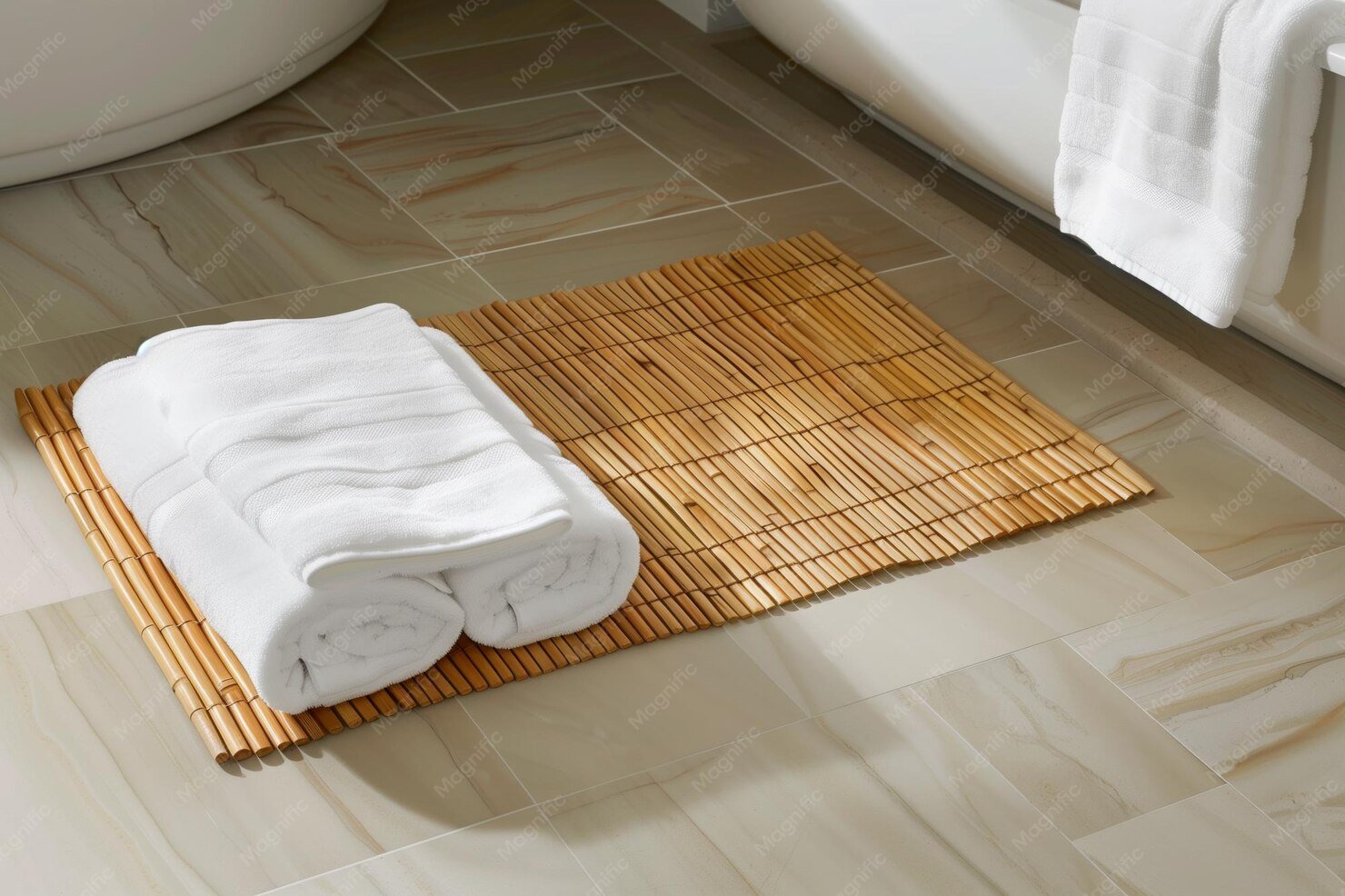 Anti-skid shower mat texture